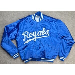 Windless The Flap Jacket Vtg Rare MLB Kansas City Royals Bomber Jacket Size L